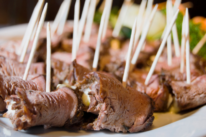 Left-over Roast Beef Canapes