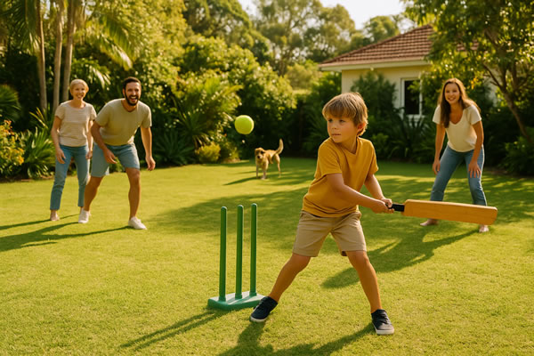 Backyard Cricket on Boxing Day